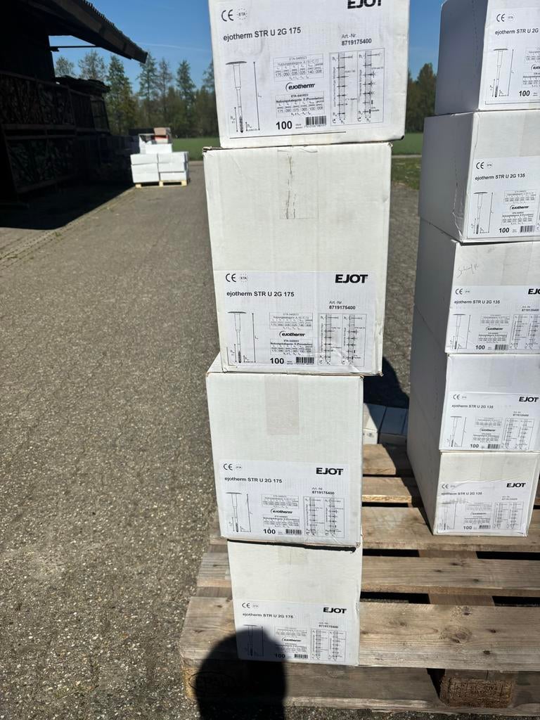 EJOtherm STR U 2G 175 isolatiepluggen, 8 dozen a 100 stks, Ophalen, Nieuw