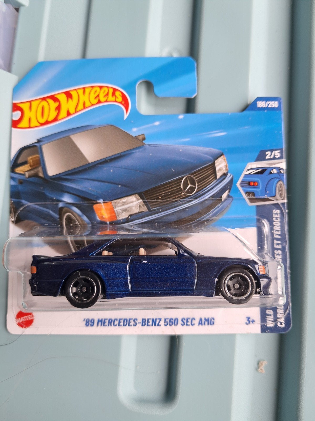 Hot Wheels 89 Mercedes-Benz 560 SEC AMG blauw nieuw in ovp, Ophalen of Verzenden, Nieuw, Auto