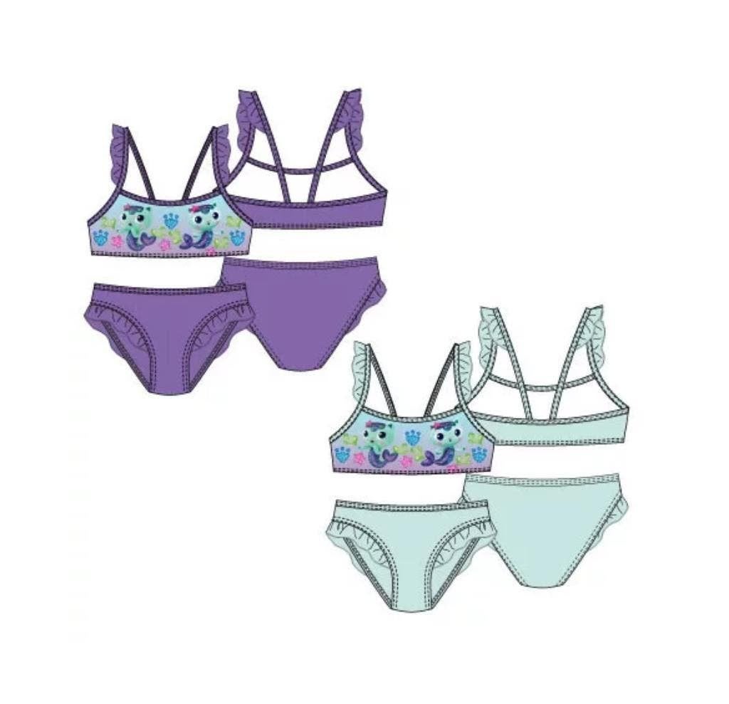 Gabby's Poppenhuis Bikini Meermin Kat - Maat 98 - 104 - 128, Bikiniset, Meisje, Nieuw, Nvt