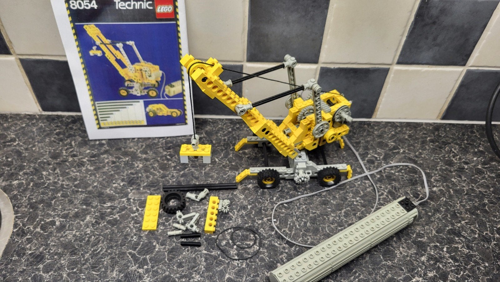 Lego technic 8054 motor 4,5V universeel bouwset compleet., Gebruikt, Ophalen of Verzenden, Technic, Complete set