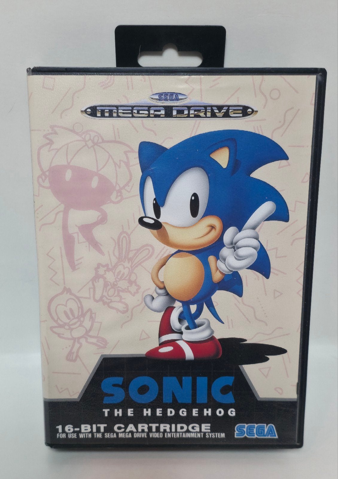 Sonic the Hedgehog - Sega Mega Drive (Compleet), Spelcomputers en Games, Games | Sega, 1 speler, Ophalen of Verzenden, Zo goed als nieuw