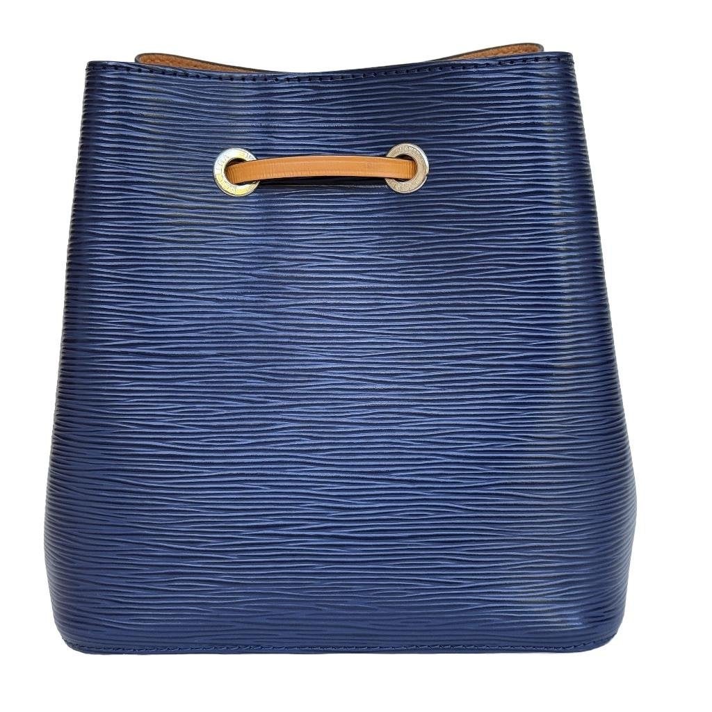 Louis Vuitton Neonoe BB epi indigo saffraan crossbody tas image 3