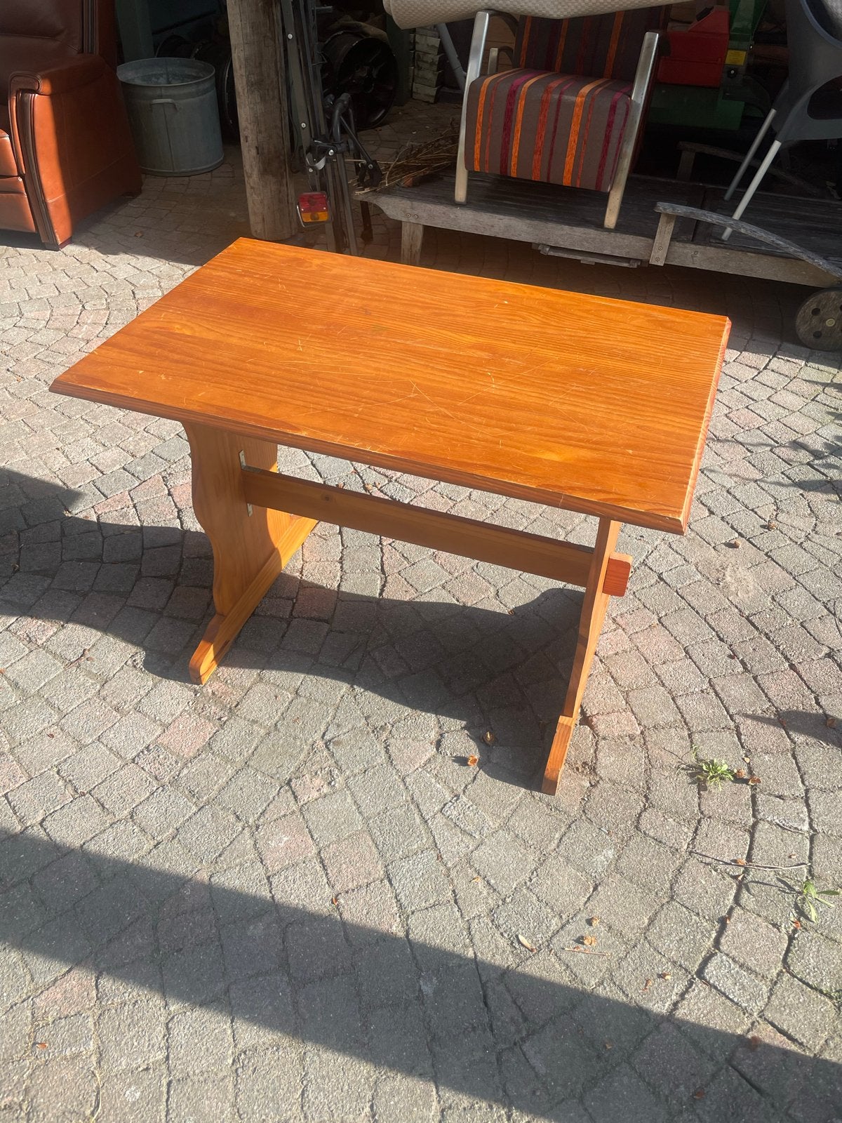 Houten tafel 102x62cm, Ophalen, Gebruikt, 100 tot 150 cm, 50 tot 100 cm