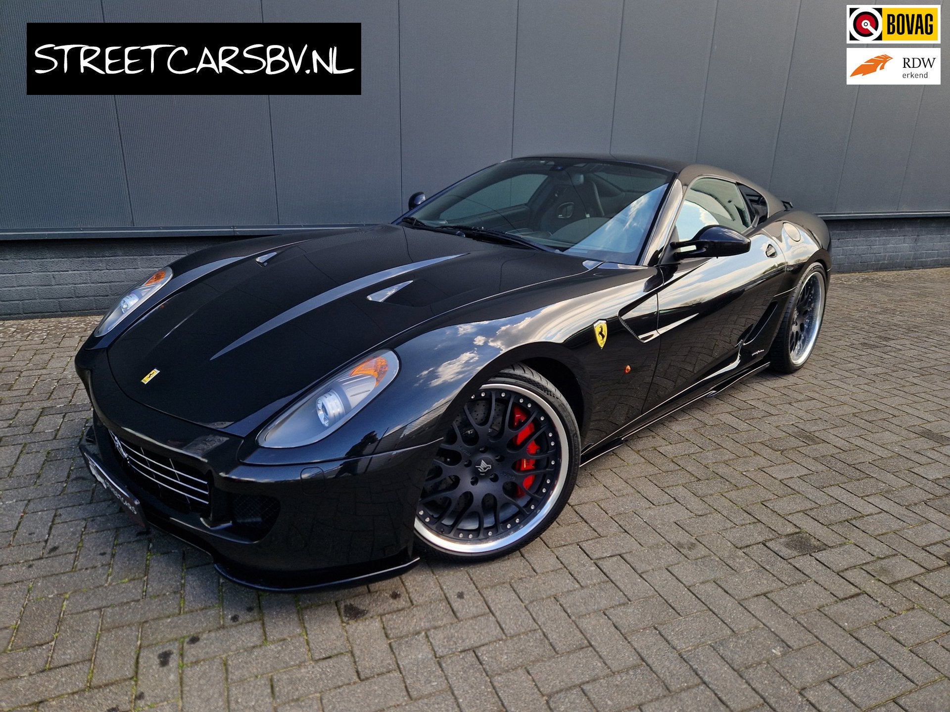 Ferrari 599 GTB /F1 Led /Daytona /Carbon /Hamann /Kreissieg, Achterwielaandrijving, Gebruikt, Zwart, 12 cilinders