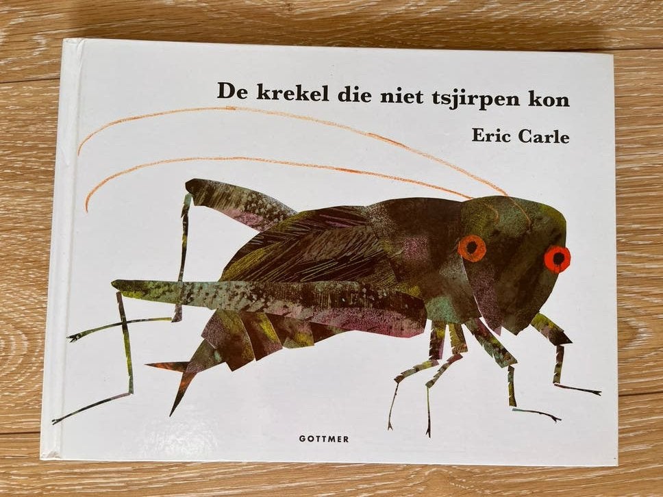 De krekel die niet tsjirpen kon - Eric Carle (met geluid), Ophalen of Verzenden, Zo goed als nieuw, Uitklap-, Voel- of Ontdekboek