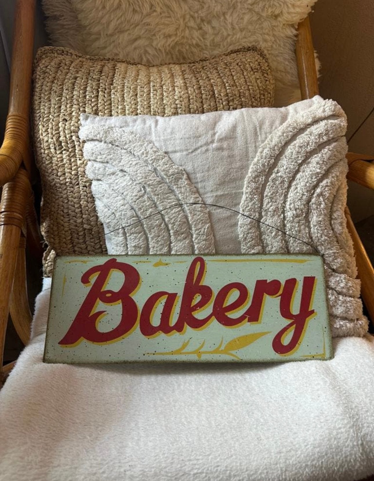 Bakery tekstbord met ophangsysteem keuken decoratie wandbord, Huis en Inrichting, Woonaccessoires | Tekstborden en Spreuken, Ophalen of Verzenden