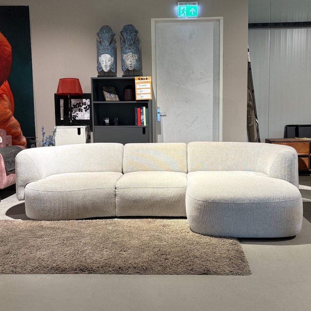 Hoekbank licht grijs japandi stijl 290x160cm, Huis en Inrichting, Banken | Bankstellen, Ophalen, Japandi, 250 tot 300 cm, Hoekbank
