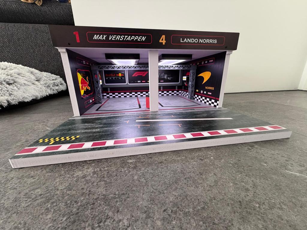 Pitbox Max Verstappen en Lando Norris F1, Ophalen of Verzenden, Zo goed als nieuw, Formule 1