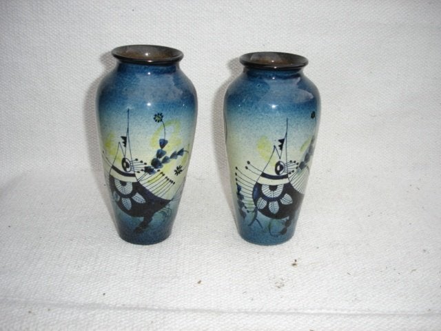 Studio Pottery Portugal Freiria Torres Vedras vazen, Ophalen of Verzenden