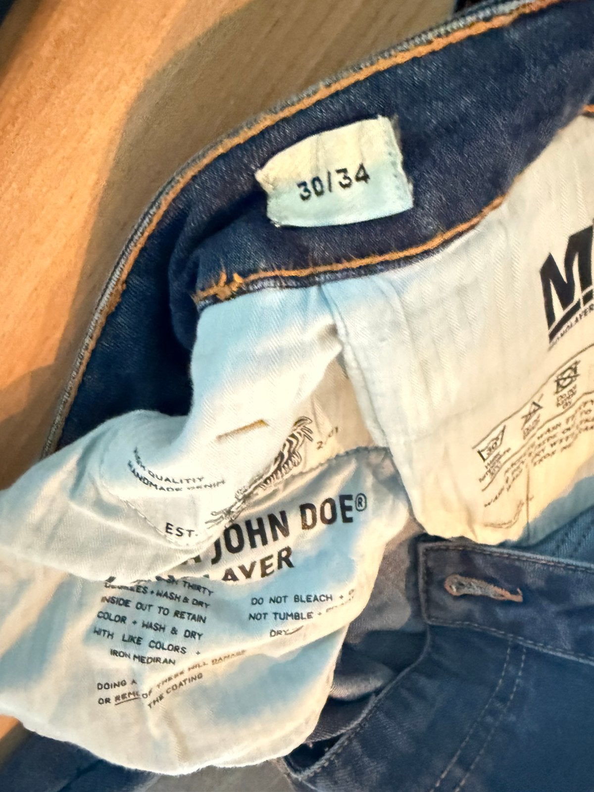 Motorbroek John Doe, jeans blauw W30 L34, Motoren, Kleding | Motorkleding, Ophalen of Verzenden, Tweedehands, Broek | textiel