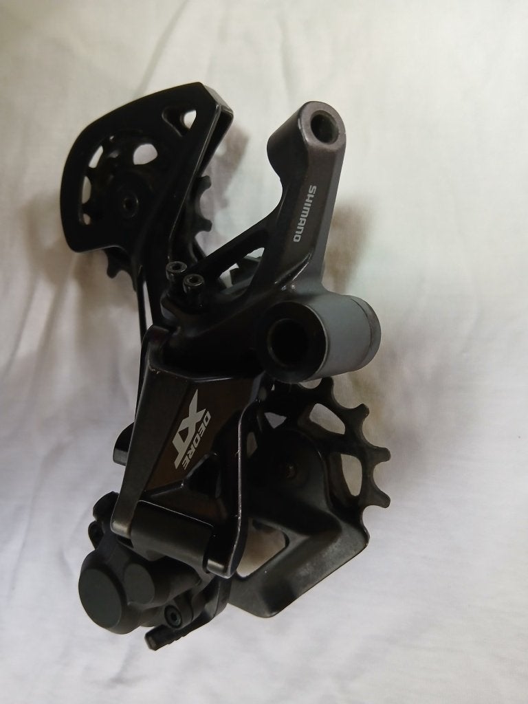 Shimano Deore XT Achterderailleur, Fietsen en Brommers, Gebruikt, 10 tot 15 versnellingen, Aluminium, Overige maten