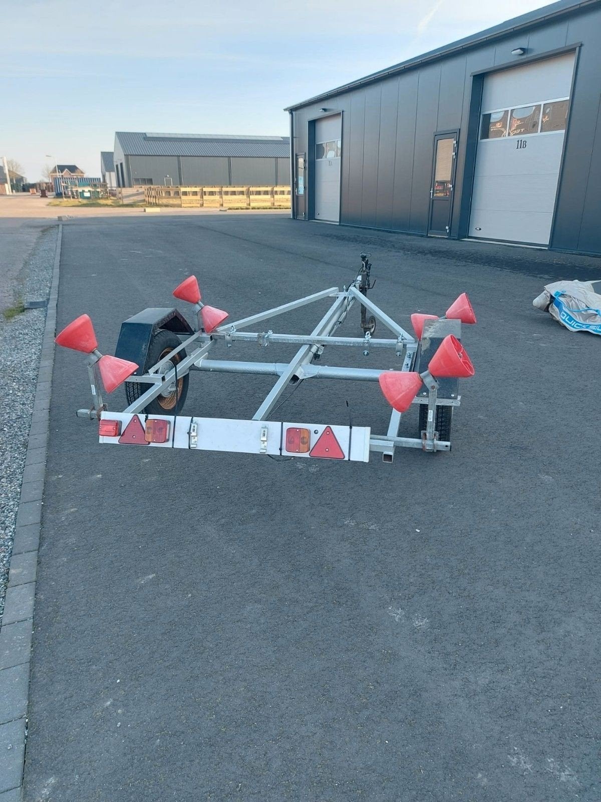 3 opknap rubberboten met aluminium bodem en trailer, Ophalen, Gebruikt