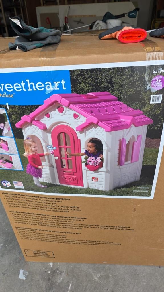 Step2 Sweetheart speelhuisje rose, Kinderen en Baby's, Speelgoed | Buiten | Speelhuisjes, Ophalen