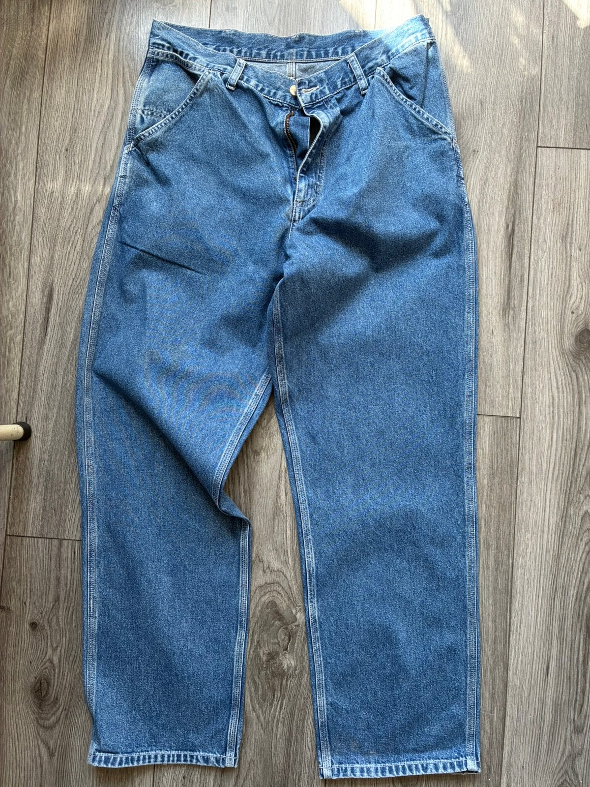 Carhartt Single knee pant 32, Ophalen of Verzenden, Zo goed als nieuw, Blauw, W32 (confectie 46) of kleiner
