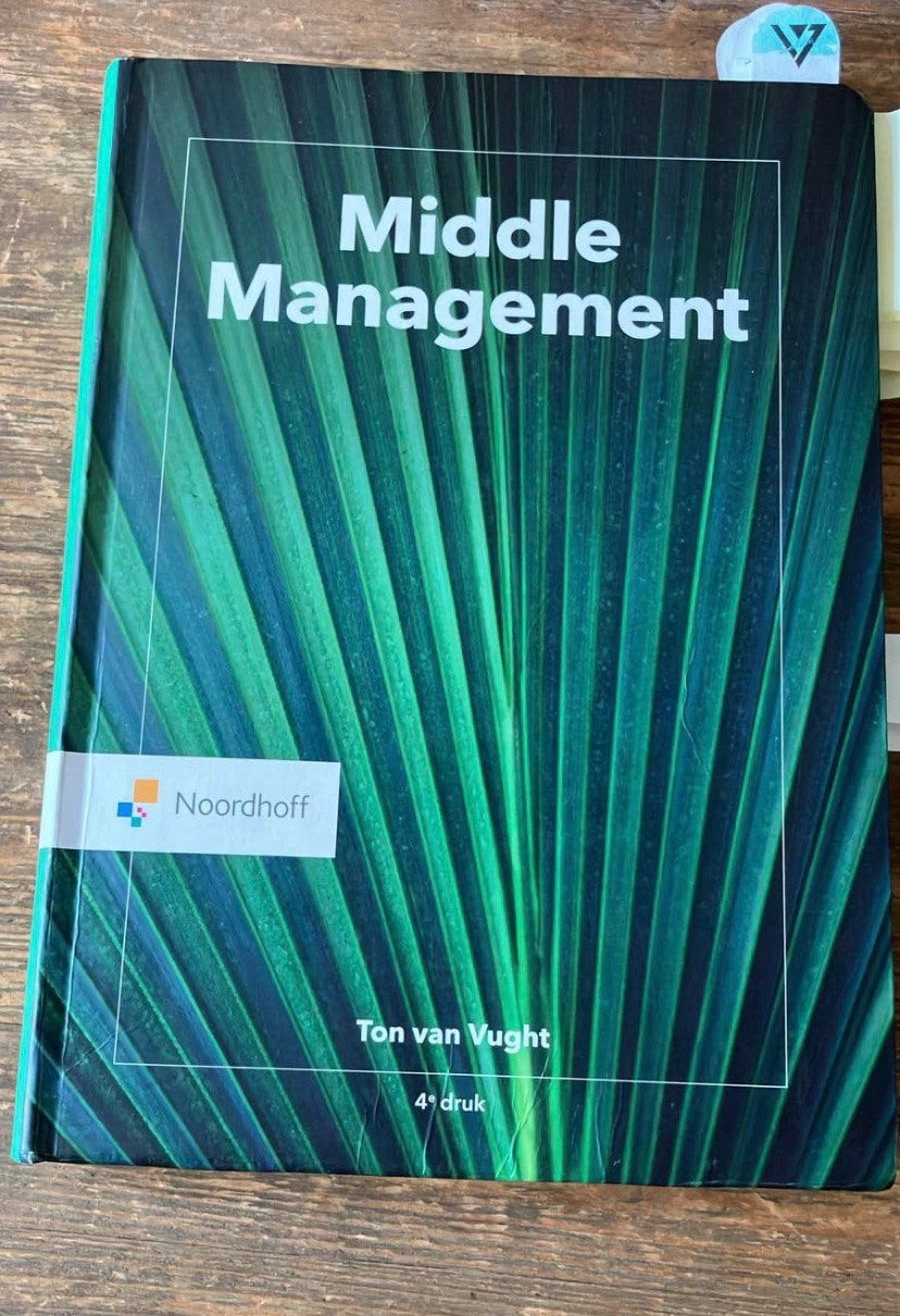 Middle management 4e druk, Ophalen of Verzenden, Gelezen, Management