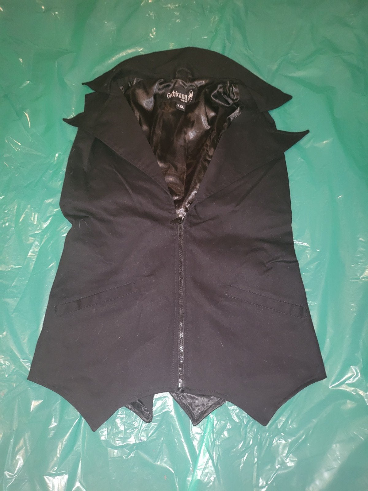 Gothicana by EMP Zwart Goth Vest XXL, Gothicana by EMP, Verzenden, Gedragen