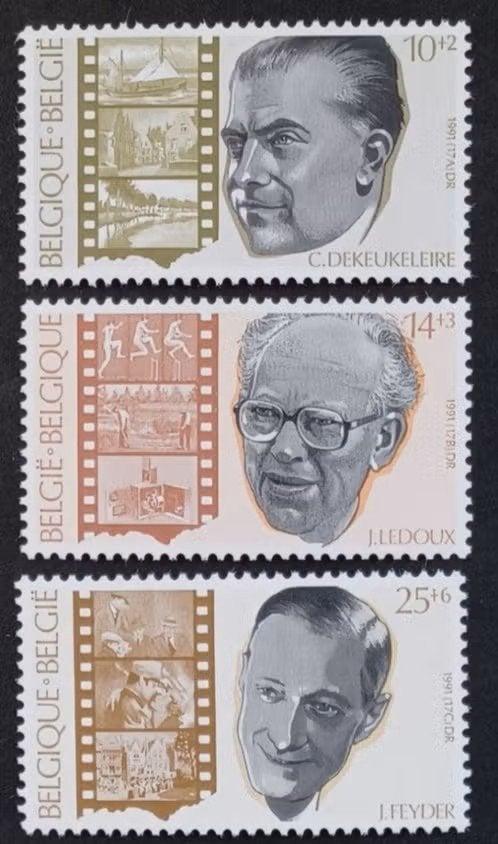 België 1991 - OBP 2432-2434 - De Belgische film, Frankeerzegel, Ophalen of Verzenden, Postfris, Postfris