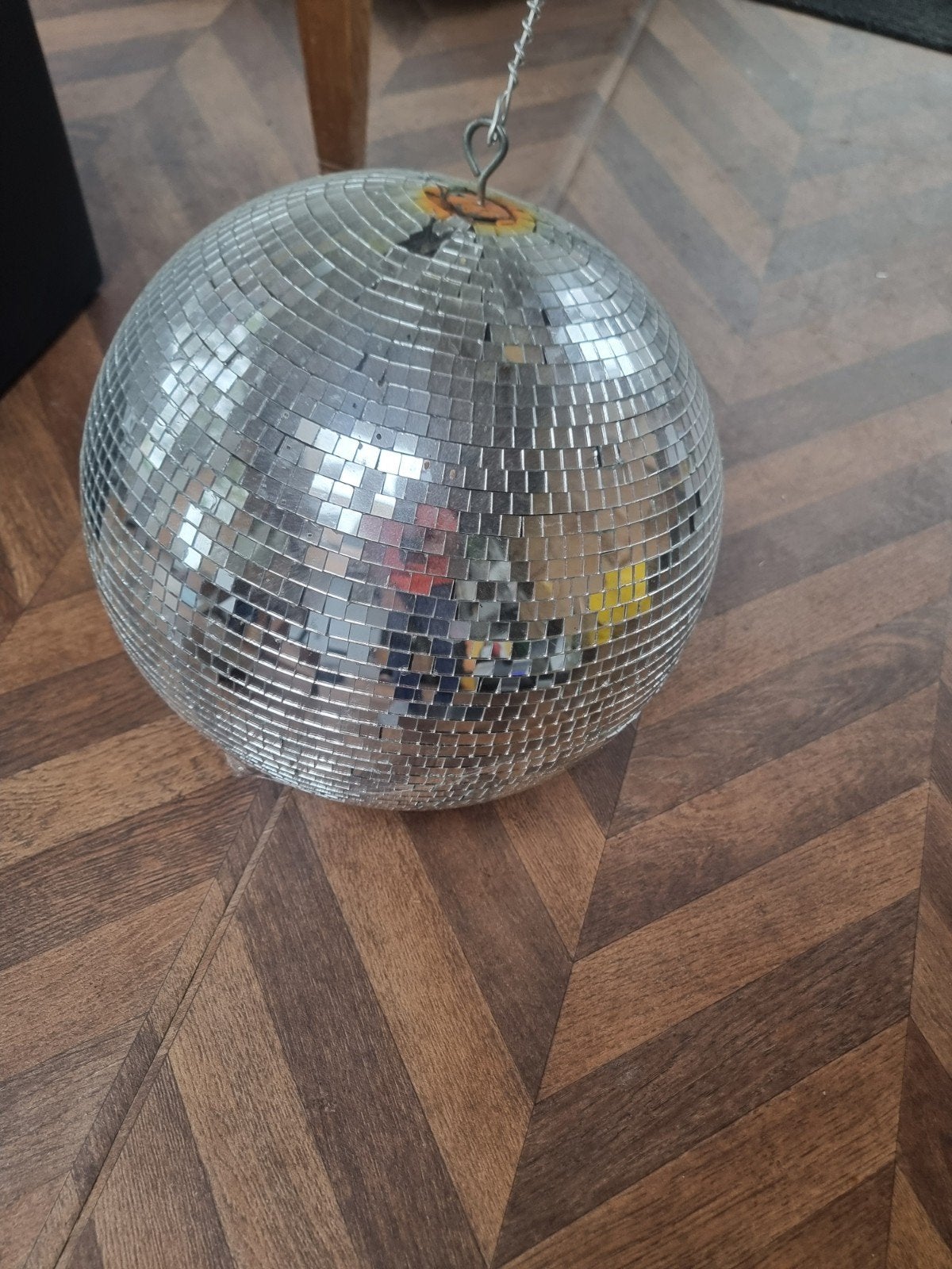 Vintage Grote Discobal 40cm - Feestartikel, Ophalen of Verzenden, Gebruikt, Feestartikel, Overige