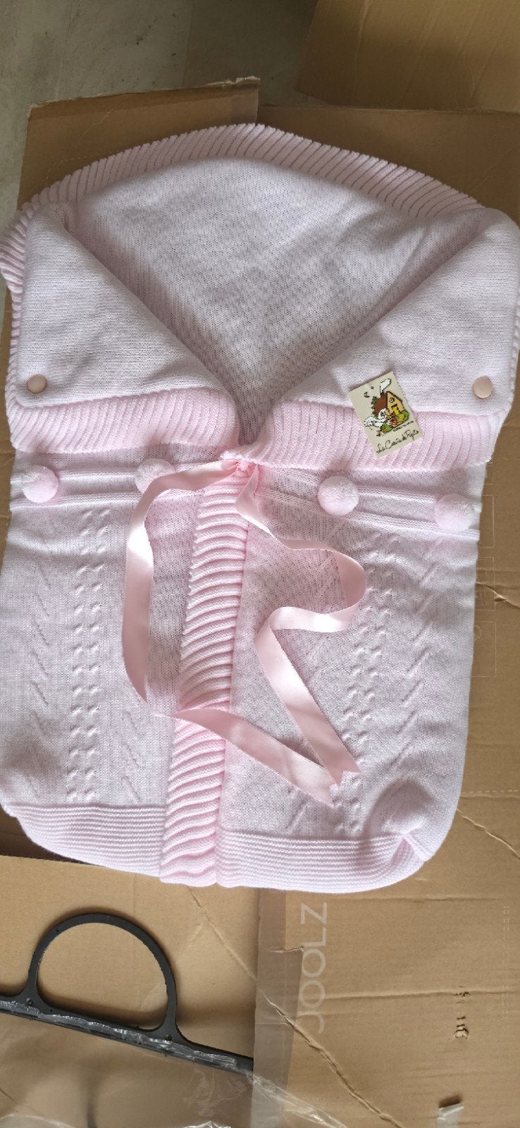 Roze gebreide slaapzak La Casita de Pepito, Ophalen of Verzenden, Nieuw, Roze, Slaapzak