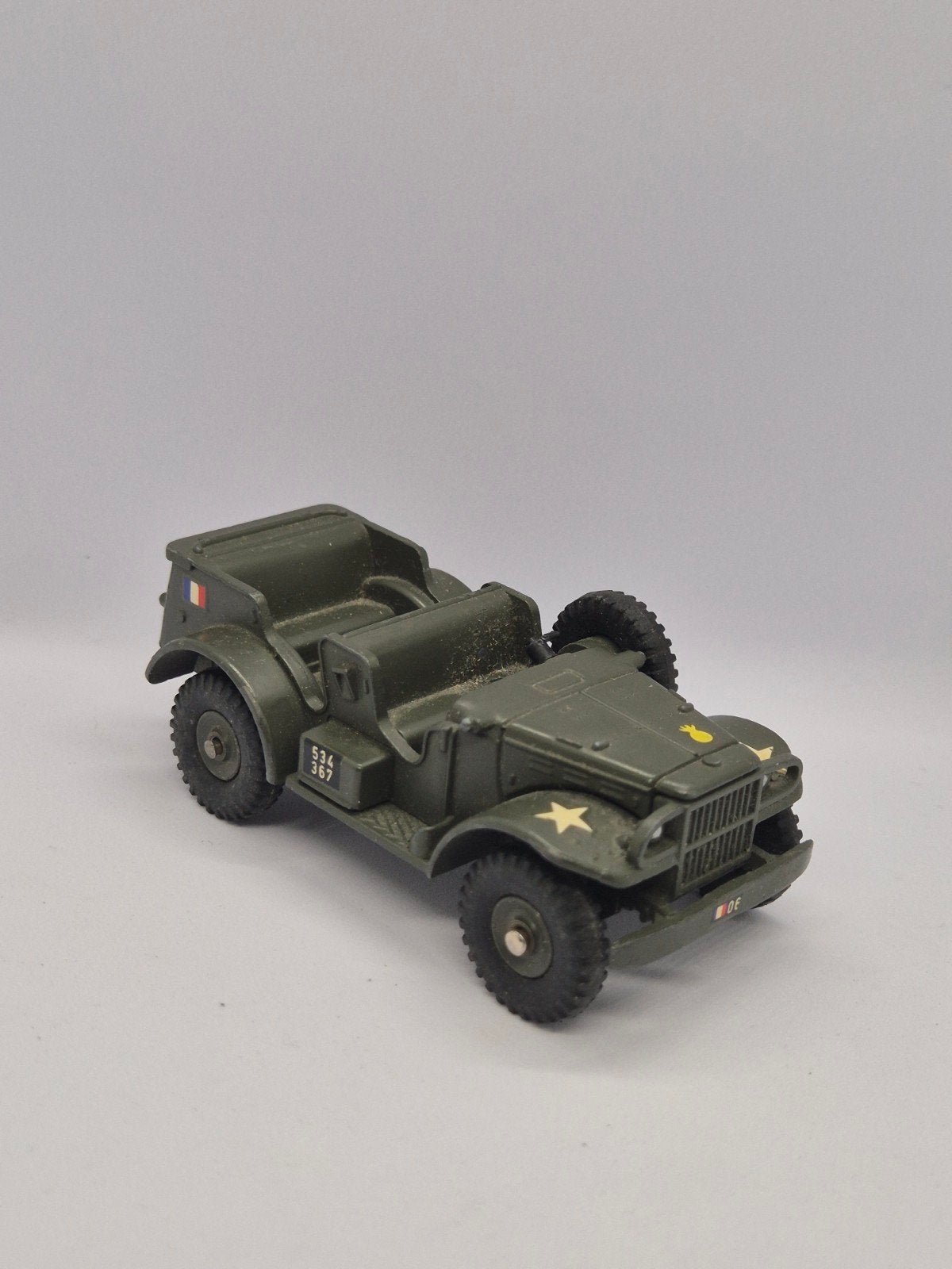 Dinky Toys 510 Command Car Dodge WC 56 - Made in France, Ophalen of Verzenden, Gebruikt, Auto