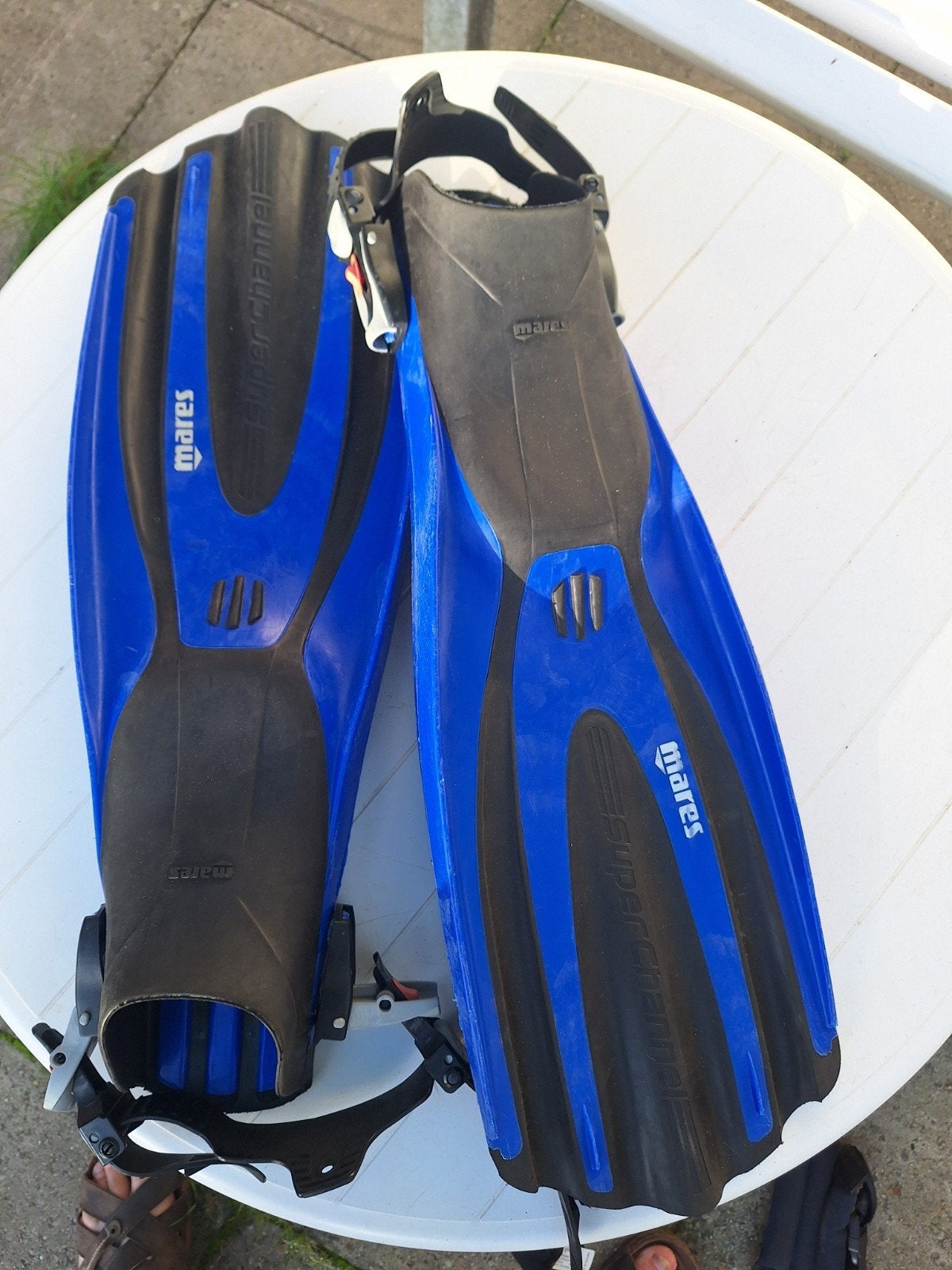 Mares vinnen superchannel maat XL, Watersport en Boten, Ophalen of Verzenden, Zo goed als nieuw, Zwem- of Duikvliezen