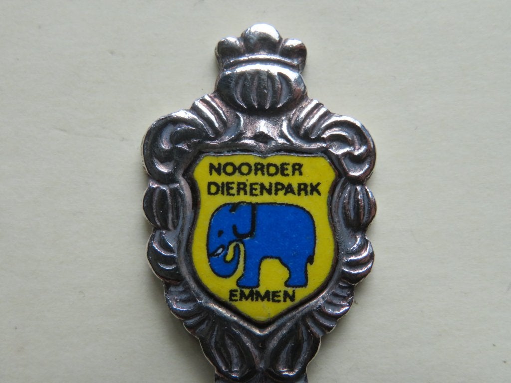 Verzilverd lepeltje Noorder Dierenpark Emmen Olifant, Antiek en Kunst, Verzenden