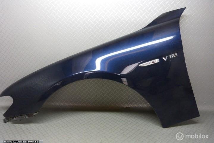 Linker spatbord BMW 7-serie E65 e66 orient blauw, Gebruikt, Ophalen of Verzenden, BMW