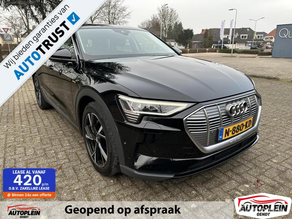 Audi e-tron 55 Quattro 95 kWh SOH 90% accugarantie t/m 2029, Automaat, 131 €/maand, Adaptive Cruise Control, Zwart