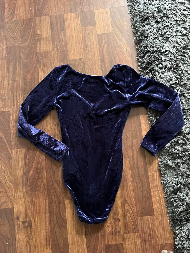 Paars fluwelen bodysuit van Rue Royale,maat M(38), Kleding | Dames, Ophalen of Verzenden, Zo goed als nieuw