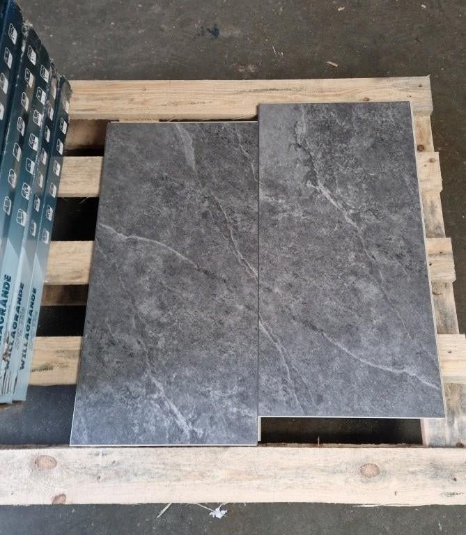 Restpartij 16 m2- Click PVC Willagrande SPC. Grey Marble., Huis en Inrichting, Stoffering | Vloerbedekking, Ophalen, Vloerenconcept.be