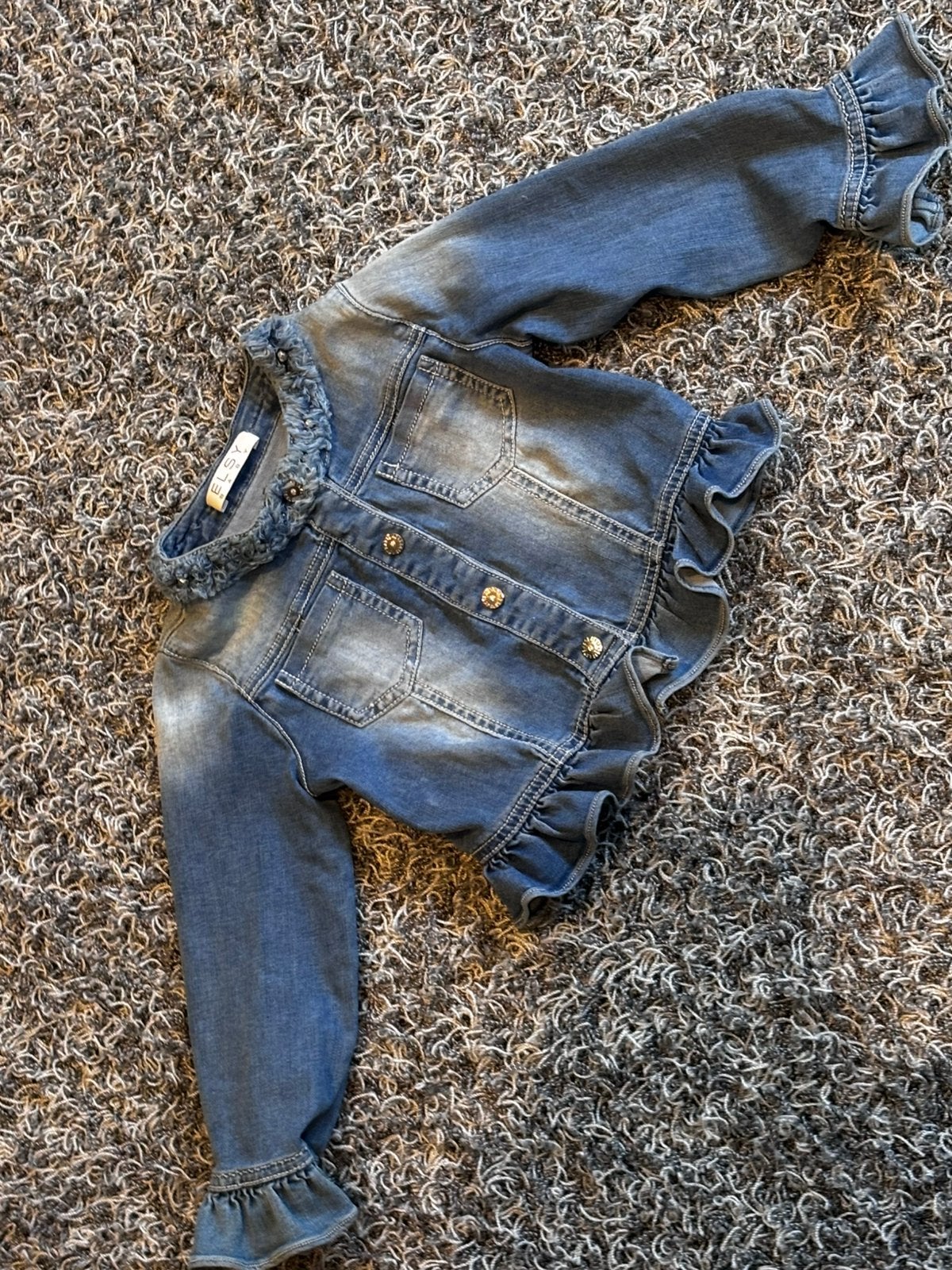 Elsy jeans jasje 2 jaar, Kinderen en Baby's, Ophalen of Verzenden, Zo goed als nieuw, Meisje, Jas