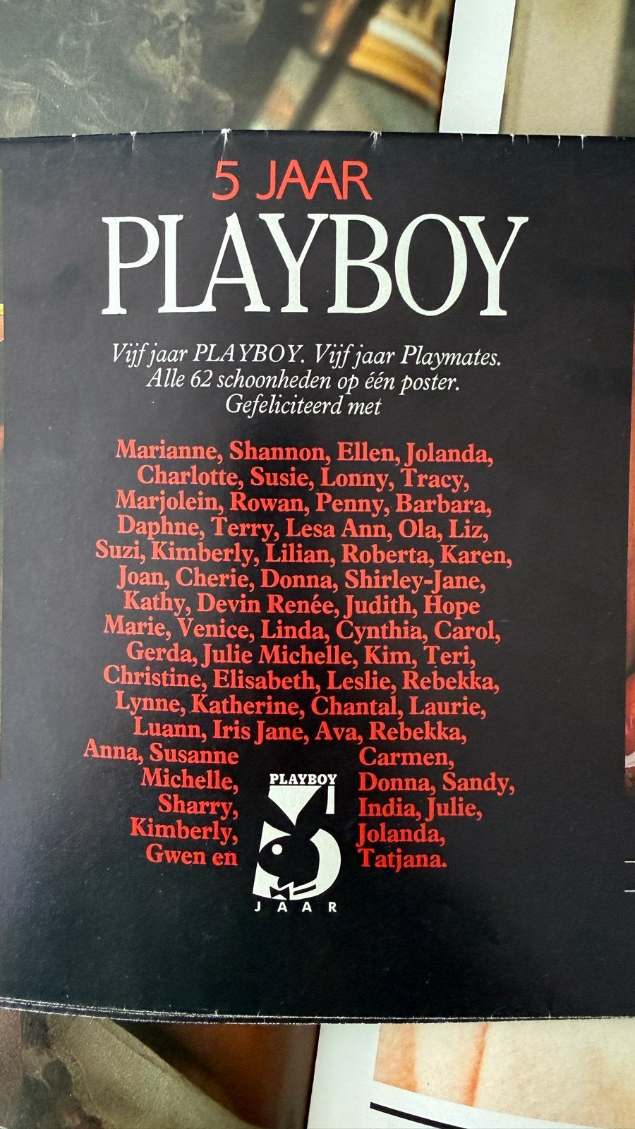 Playboy Nederland - 5 Jaar Playboy (1988), Ophalen of Verzenden, Zo goed als nieuw, Overige typen
