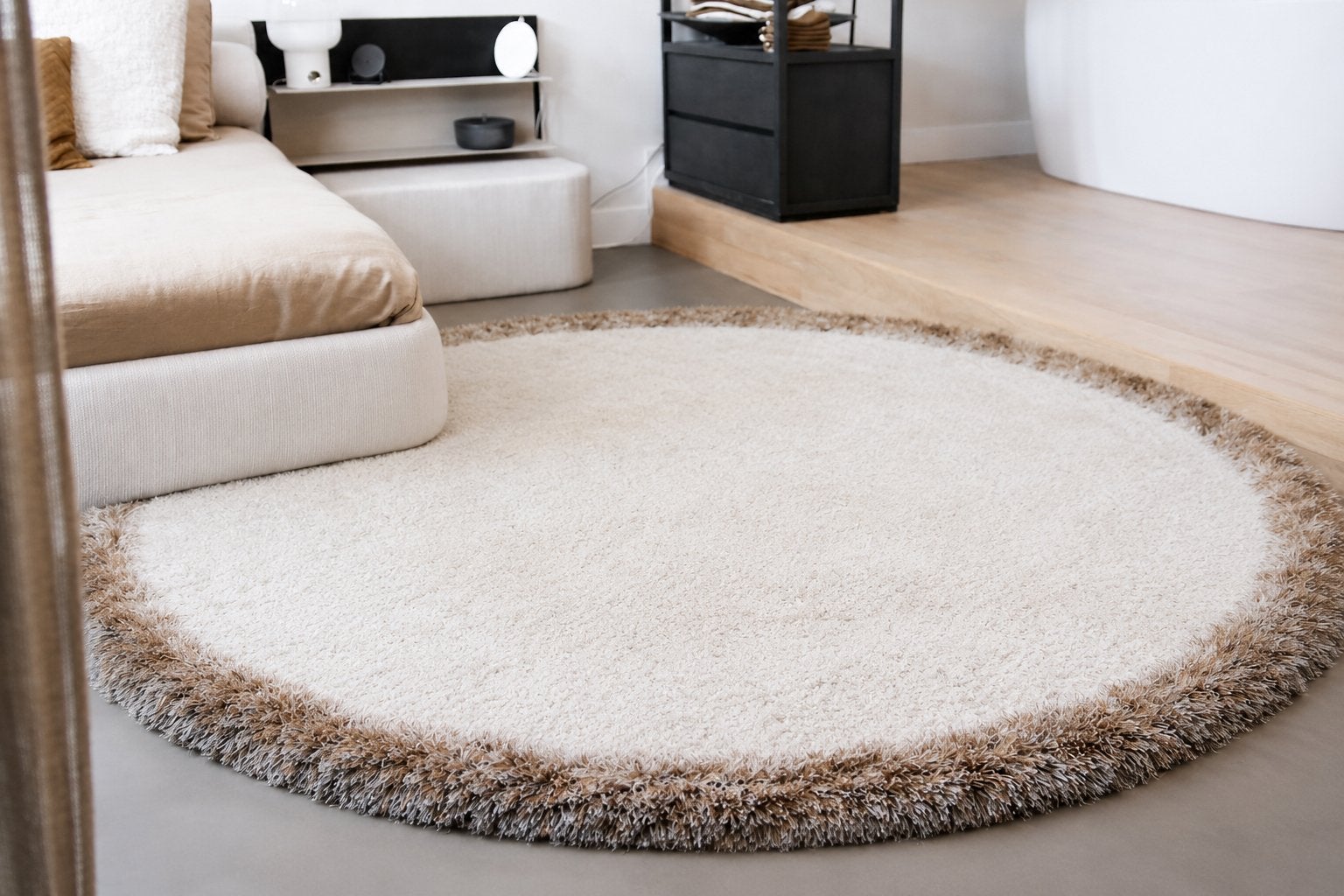 Nieuw Karpi “Ombre” rond vloerkleed, 280 cm doorsnede, Huis en Inrichting, Stoffering | Tapijten en Kleden, Ophalen, Rond, Nieuw