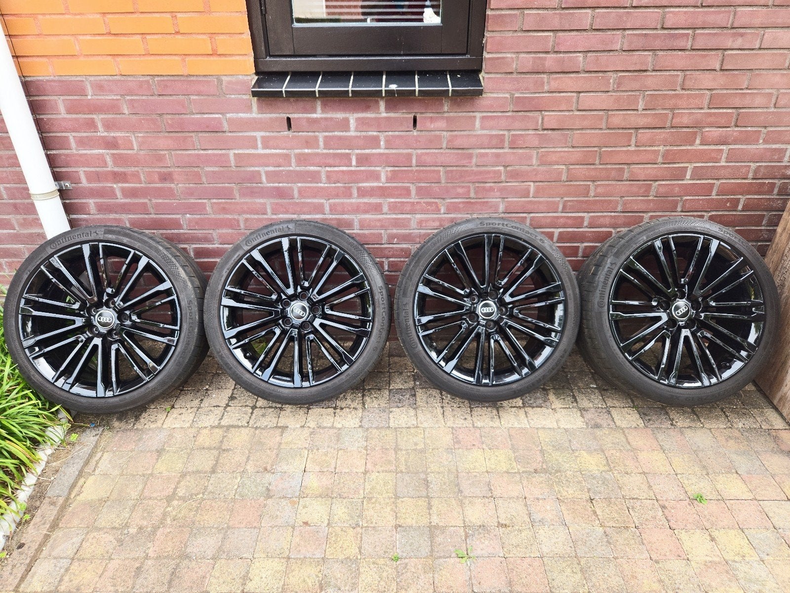 Audi 19 inch velgen met Continental SportContact 6 banden, Banden en Velgen, Personenwagen, Zomerbanden, Ophalen