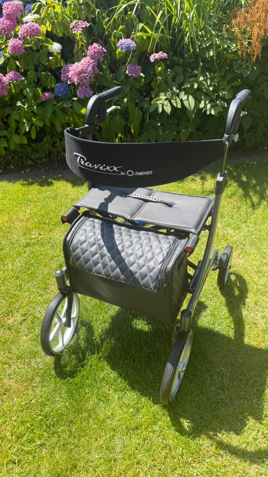 Travixx  De Luxe   rollator ( antraciet), Diversen, Rollators, Ophalen, Opvouwbaar, Zo goed als nieuw