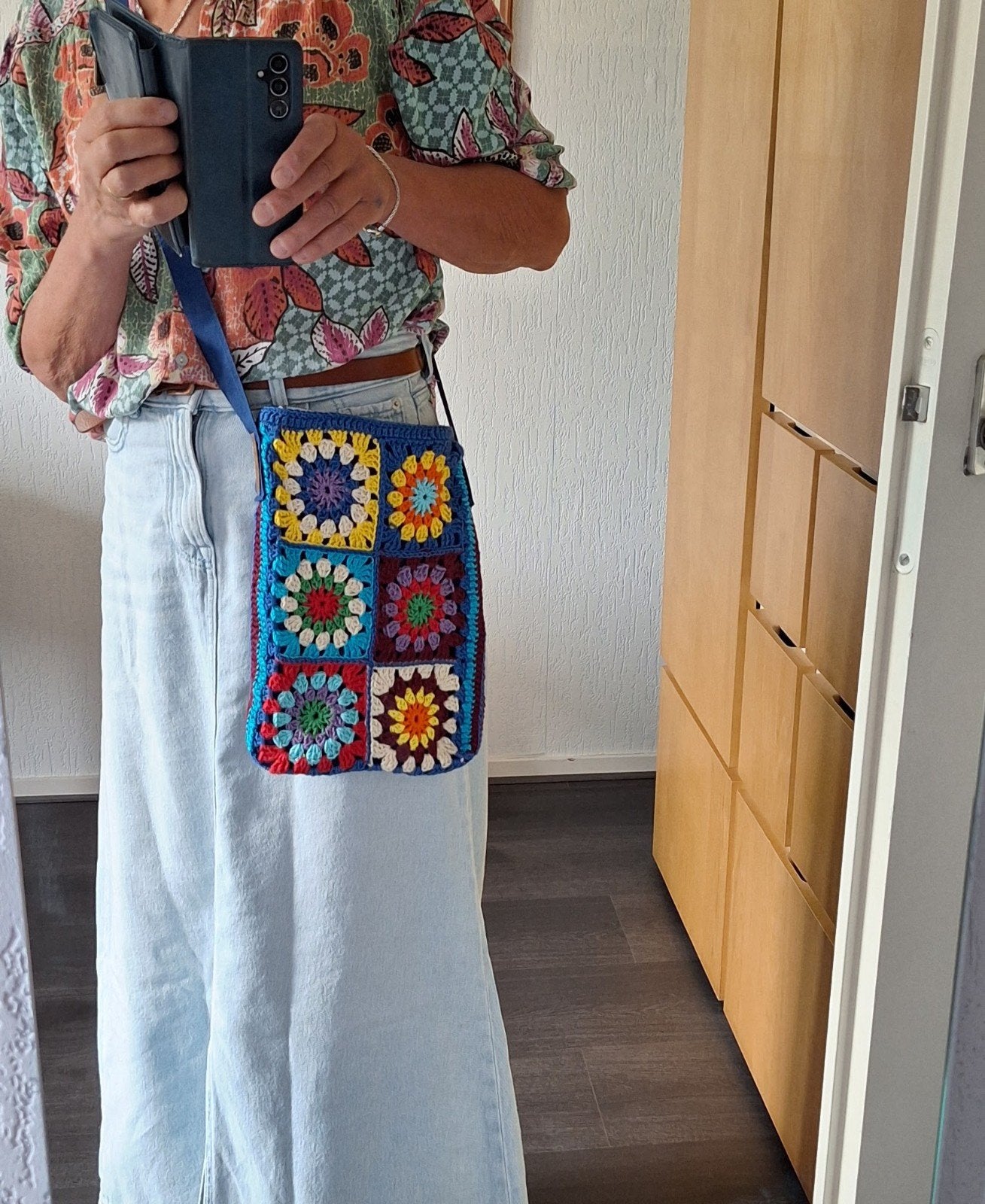 (Boho) gehaakt tasje., Ophalen of Verzenden, Nieuw, Haken, Overige typen