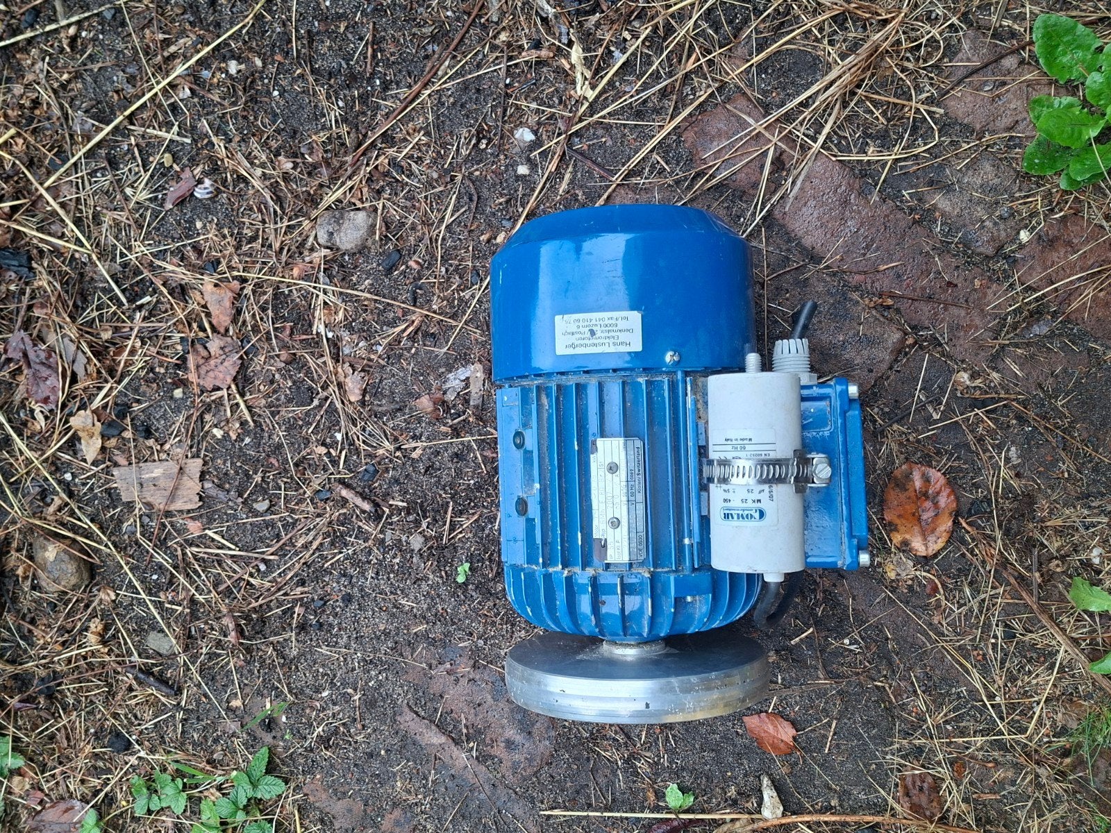 Elektromotor 0.75 kW, 2800 rpm, 220-240V, Doe-het-zelf en Verbouw, Motoren, Ophalen, Gebruikt, Elektromotor, 1800 rpm of meer