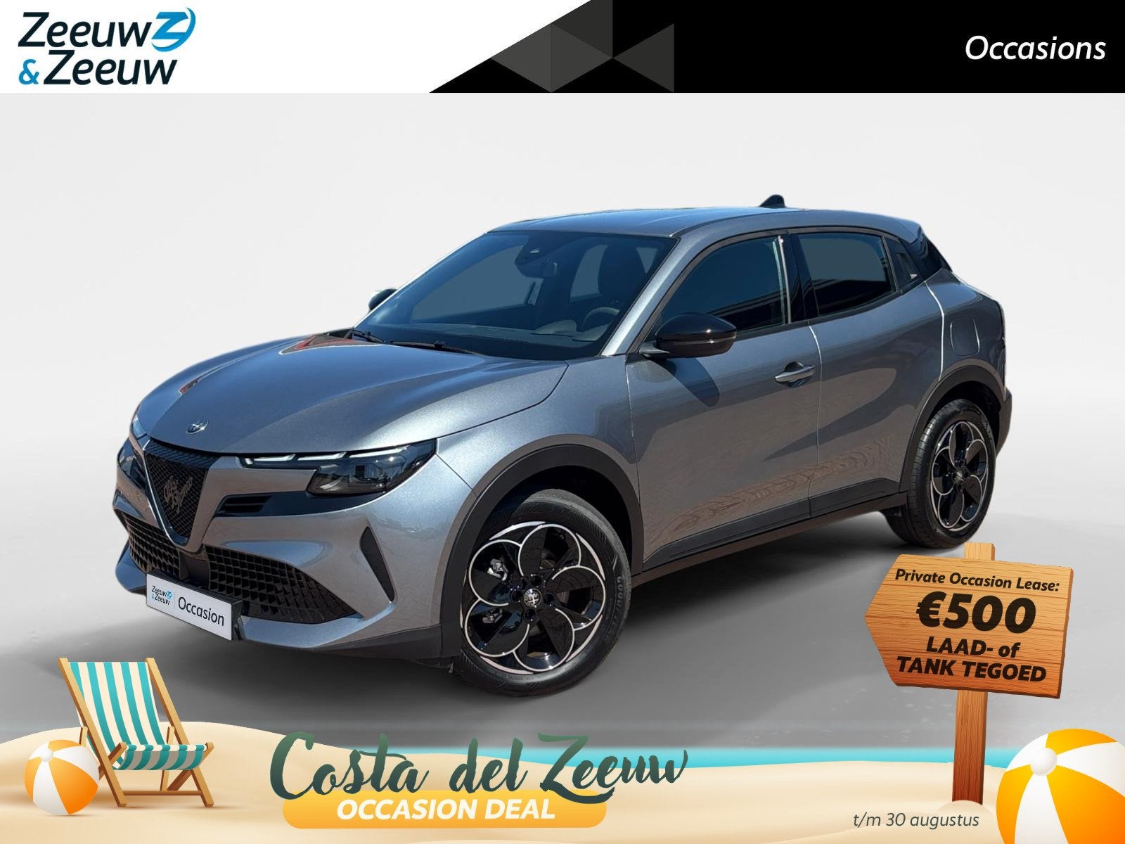 Alfa Romeo Junior Elettrica 54 kWh *Carplay*Climate Control*, Auto's, Alfa Romeo, 413 km, Stof, Gebruikt, Zwart