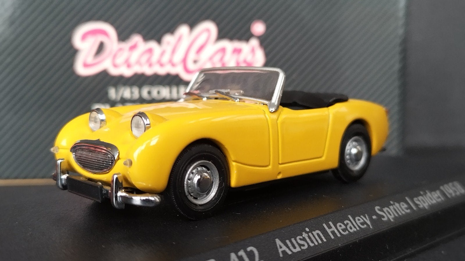 Austin Healey Sprite mk1 Yellow 1:43 Detailcars Pol, Overige merken, Auto, Verzenden, .