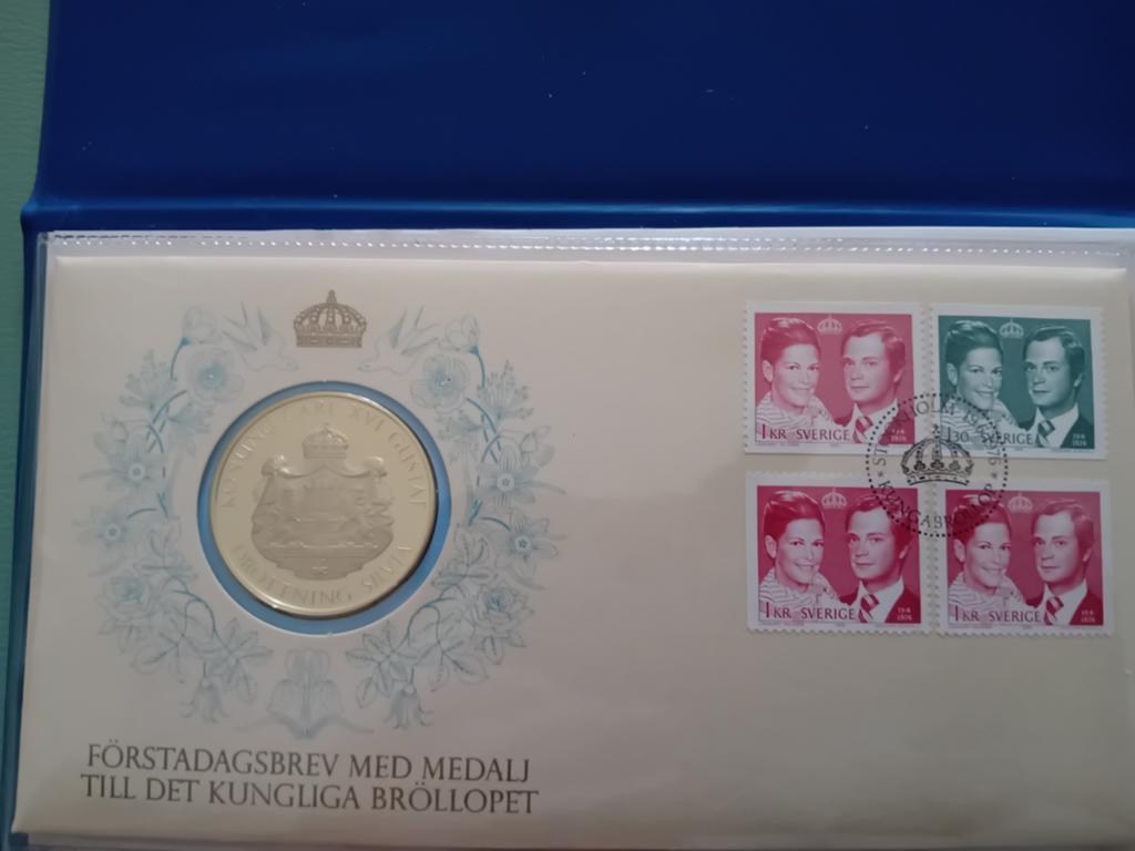 Zilveren Munt 1976 - Koninklijk Huwelijk Zweden, Ophalen of Verzenden