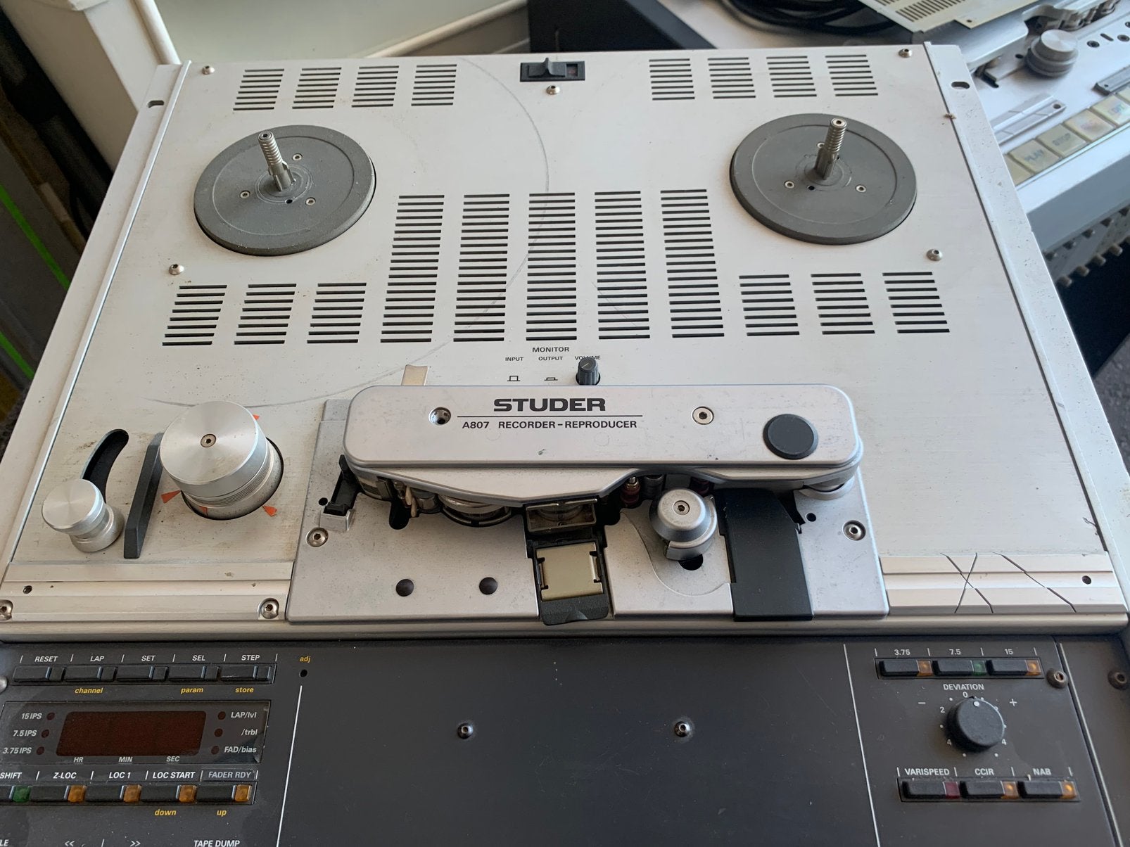 Studer recorder A807, Ophalen, Bandrecorder