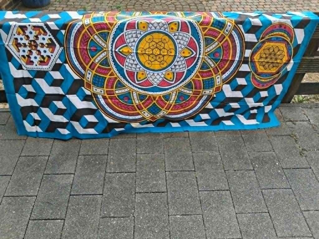 Mandala tafellaken, Ophalen, 135 cm, Nieuw, 215 cm