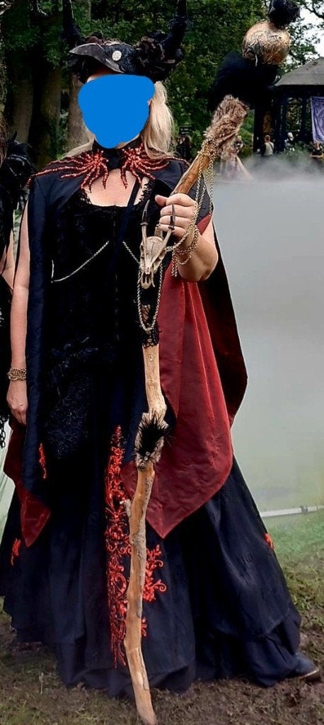 Elfia / Fantasy / Cosplay  - Rok en Bolero, Ophalen of Verzenden, Zo goed als nieuw, Pak of Jurk