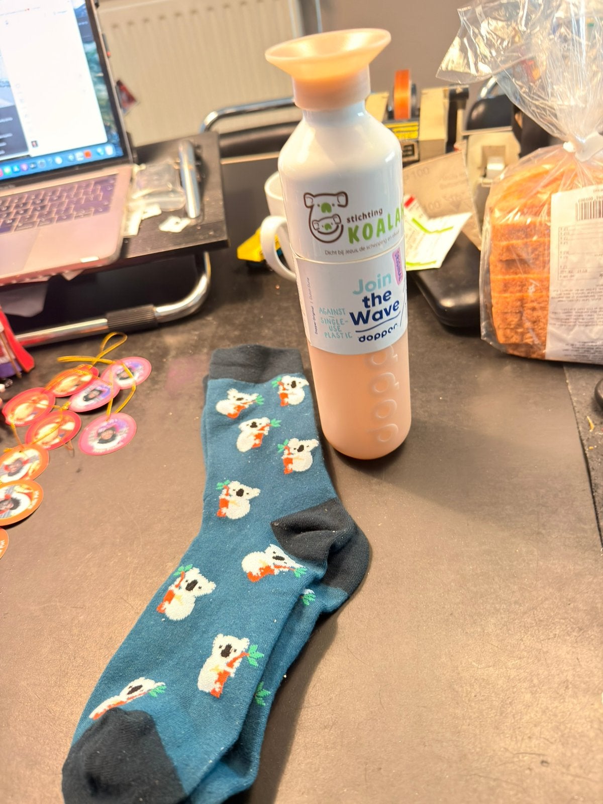 Nieuwe dopper van stichting koalah met koala sokken, Ophalen of Verzenden, Nieuw