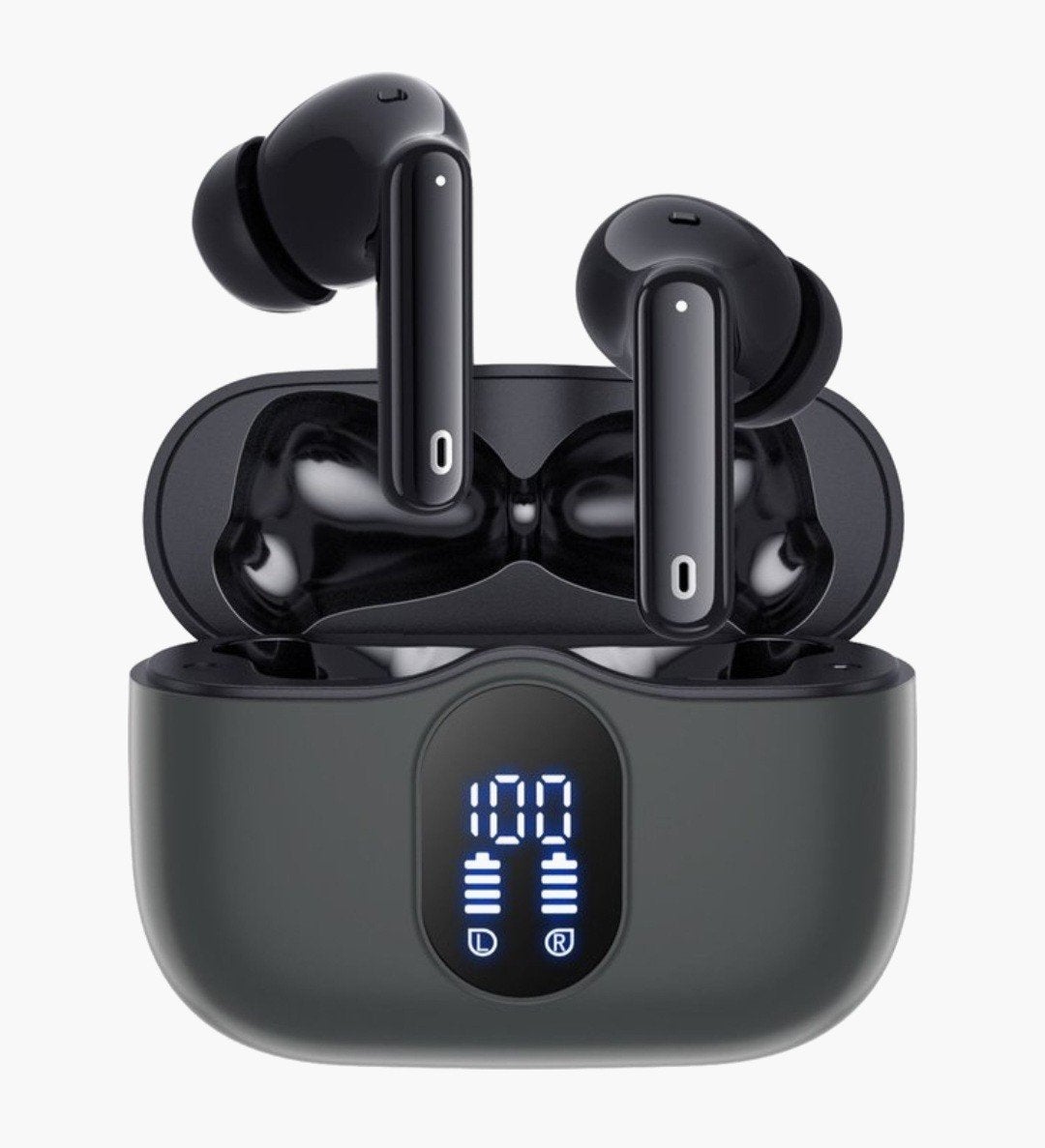 Draadloze In-ear Koptelefoon met Oplaadcase en LED-display