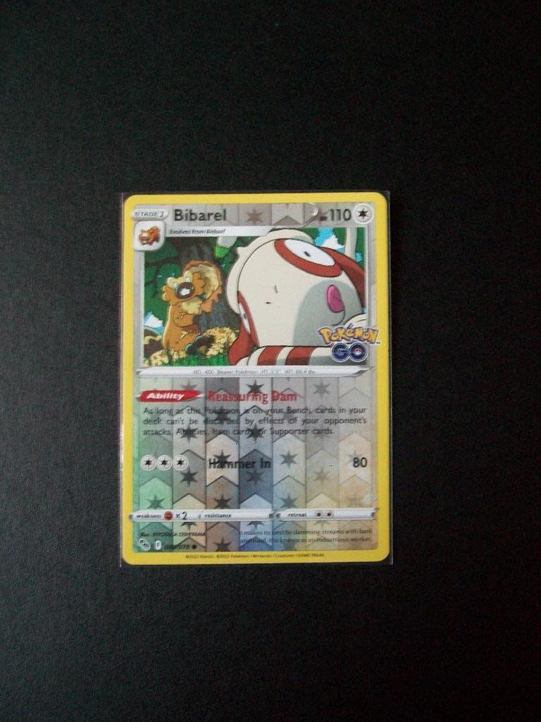 1804: Nieuwe Pokemon GO Kaart holofoil BIBAREL   (060/078), Verzenden, Nieuw, Losse kaart, Foil
