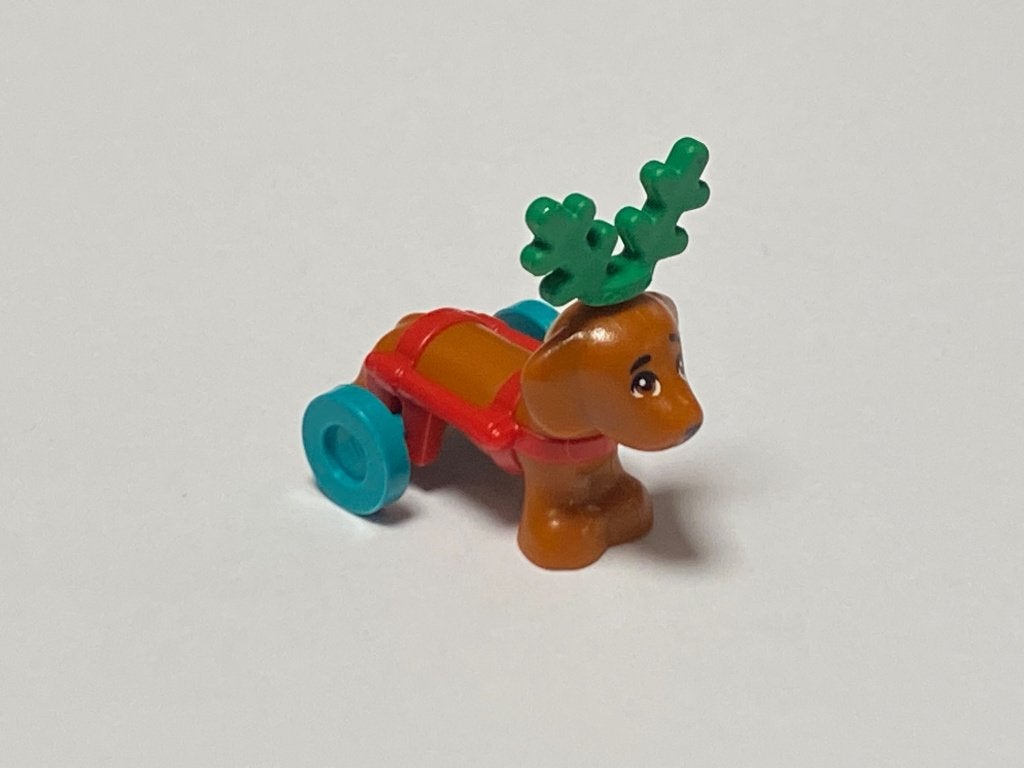 Lego nieuw donker oranje tekkel met rolstoel, Overige thema's, Lego, Overige typen, Nieuw