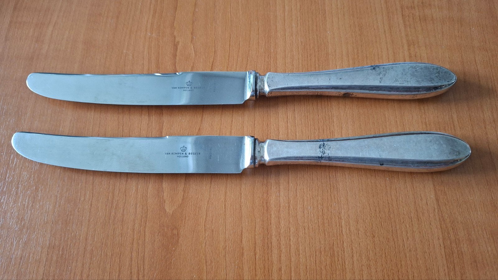 Set van 2 Van Kempen & Begeer roestvrijstalen messen, Ophalen of Verzenden