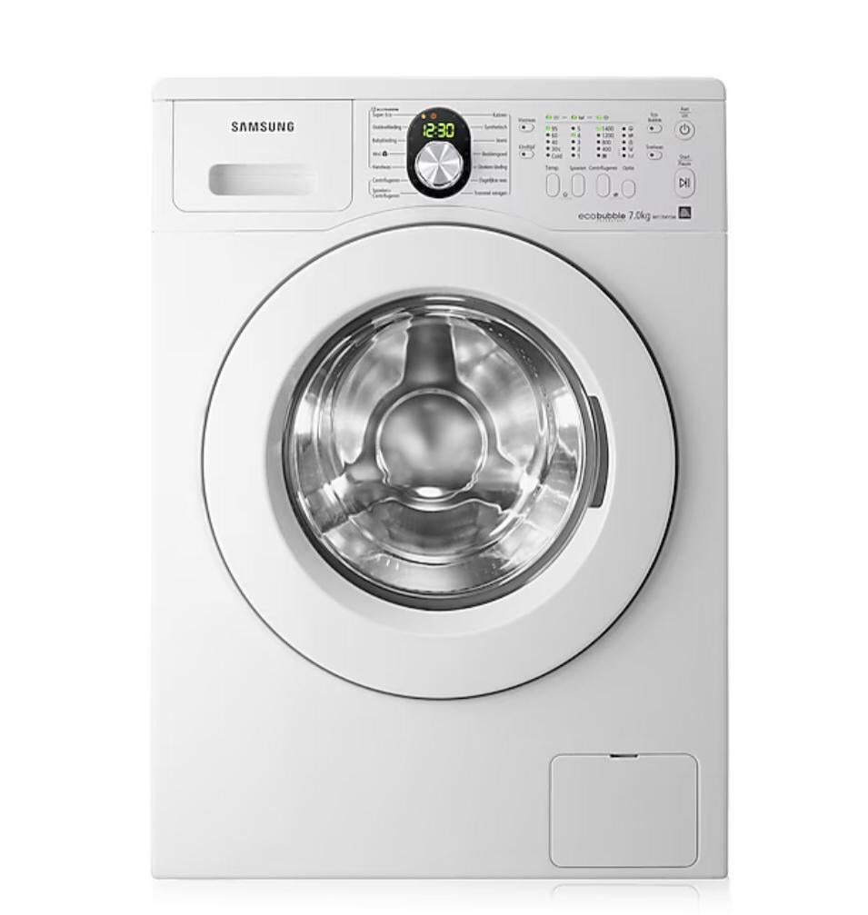 Samsung WF1704YSW Wasmachine – Betrouwbaar & Energiezuinig, Ophalen, Nieuw, Voorlader, 85 tot 90 cm