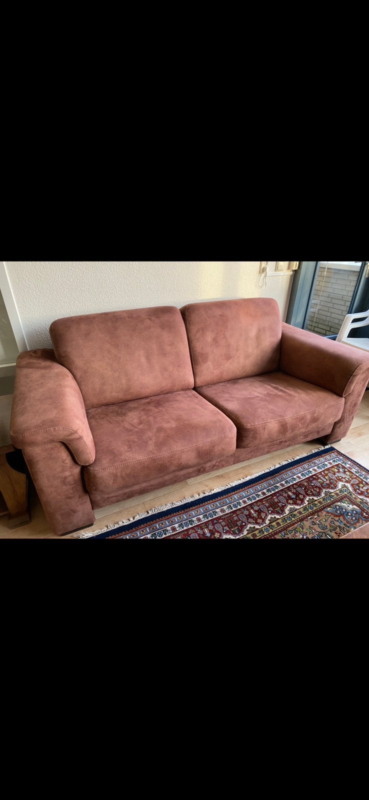 Bankstel als nieuw, 150 tot 200 cm, Tweepersoons, 75 tot 100 cm, Ophalen of Verzenden